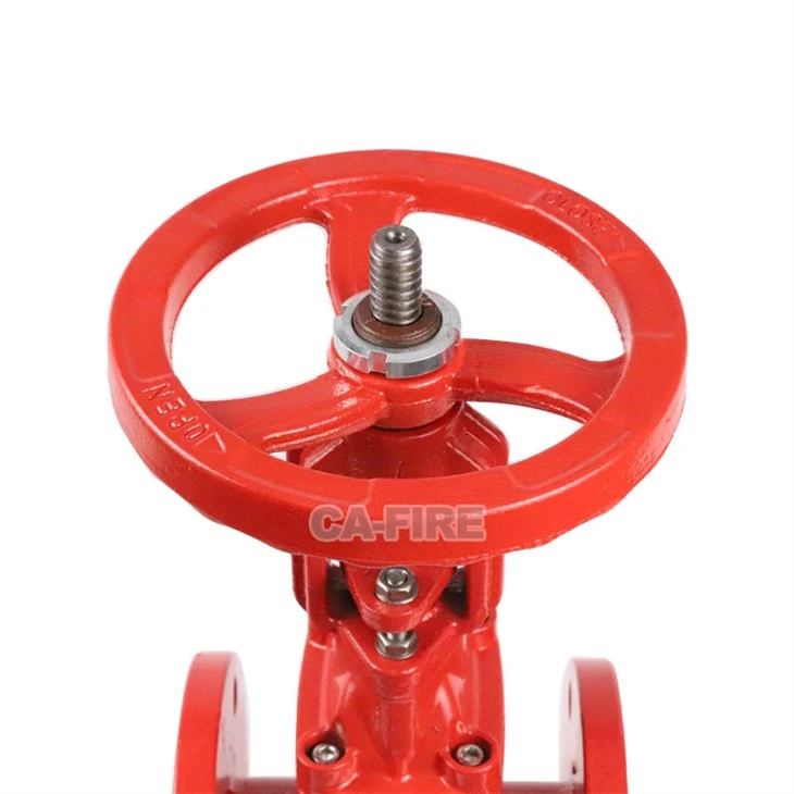 CA-FIRE Flanged Rising Stem Gate Valve Durable Fire Protection Valve factory